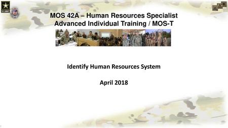 MOS 42A – Human Resources Specialist