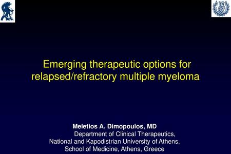 Meletios A. Dimopoulos, MD