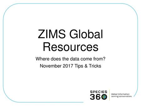 Where does the data come from? November 2017 Tips & Tricks