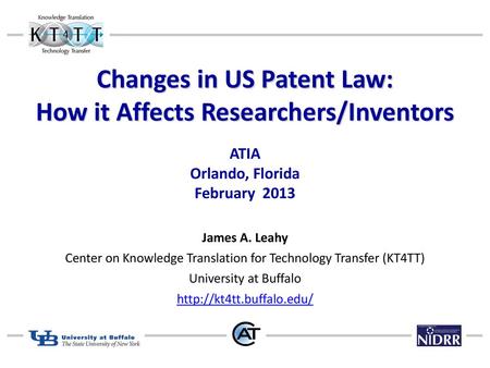 Changes in US Patent Law: How it Affects Researchers/Inventors