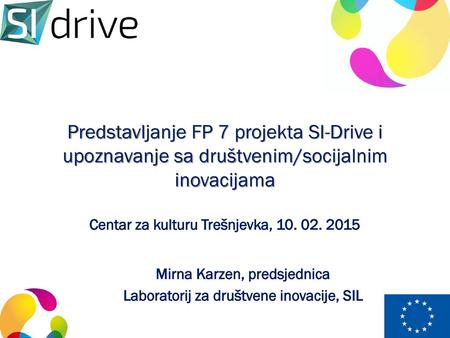 Mirna Karzen, predsjednica Laboratorij za društvene inovacije, SIL