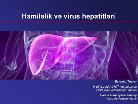 Hamiləlik və virus hepatitləri