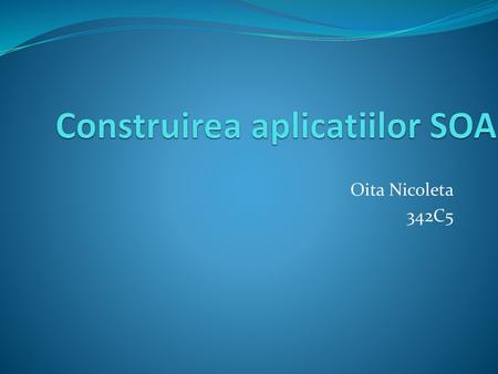 Construirea aplicatiilor SOA