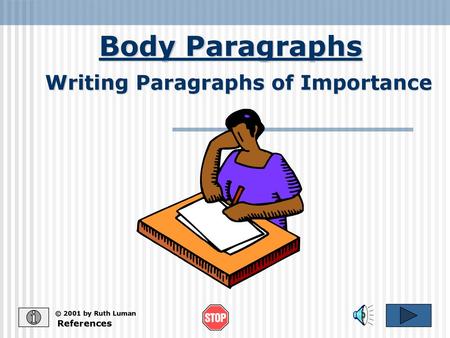 Writing Paragraphs of Importance