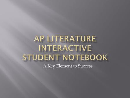 AP Literature Interactive Student Notebook