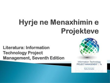 Hyrje ne Menaxhimin e Projekteve