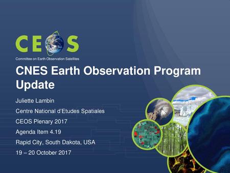 CNES Earth Observation Program Update