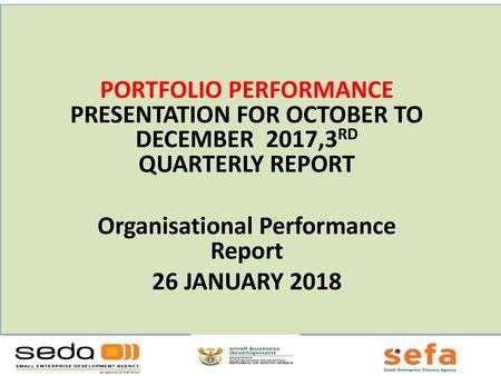 Organisational Performance Report