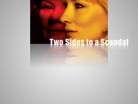 Two Sides to a Scandal Picture with reflected caption (Basic)