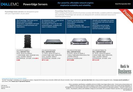 PowerEdge Servers Our powerful, affordable network engines