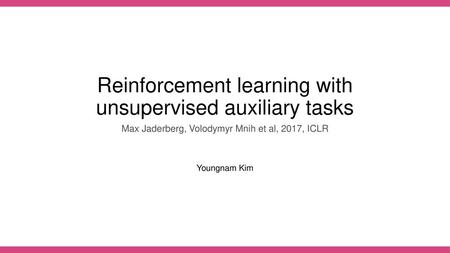 Reinforcement learning with unsupervised auxiliary tasks