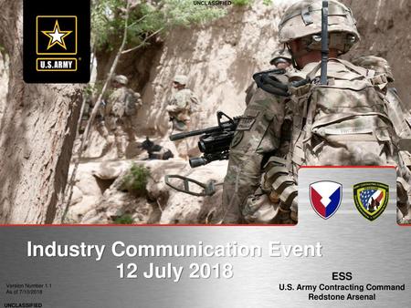 Industry Communication Event 12 July 2018