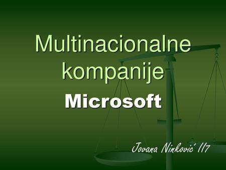 Multinacionalne kompanije