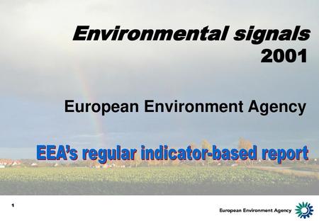 Environmental signals 2001