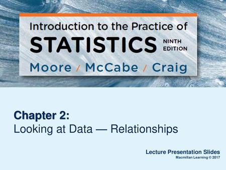 Chapter 2: Looking at Data — Relationships