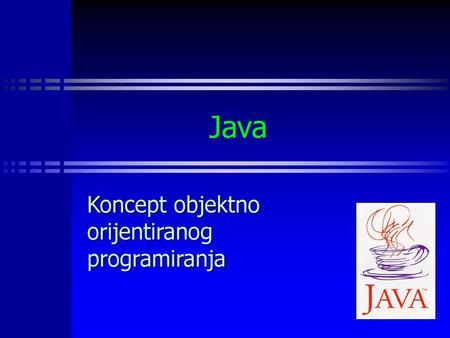 Koncept objektno orijentiranog programiranja