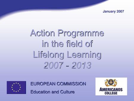 Action Programme in the field of Lifelong Learning