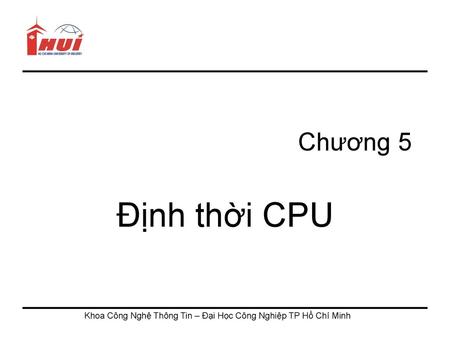 Khoa Công Nghệ Thông Tin – Đại Học Công Nghiệp TP Hồ Chí Minh