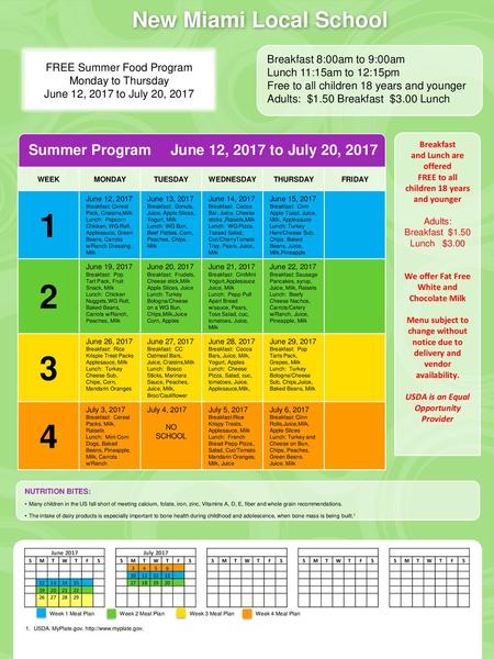 New Miami Local School Summer Program