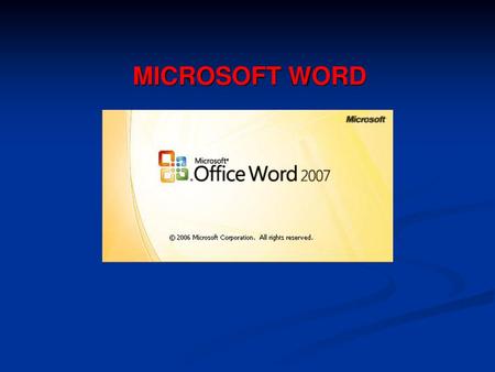 MICROSOFT WORD.