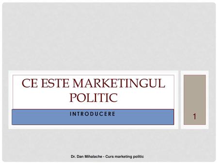 Ce este marketingul politic