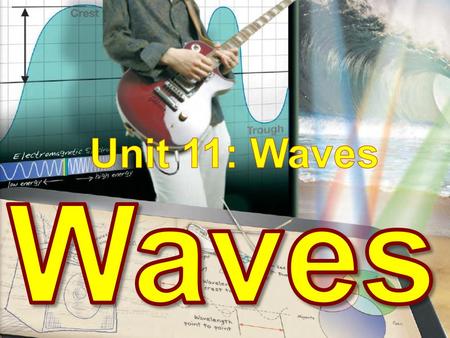 Unit 11: Waves Waves.