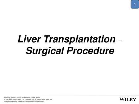 Liver Transplantation – Surgical Procedure