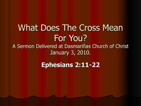 What Does The Cross Mean For You