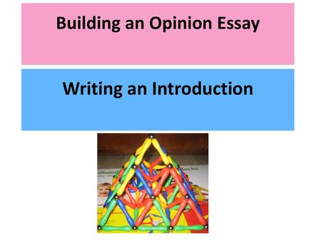 Writing an Introduction