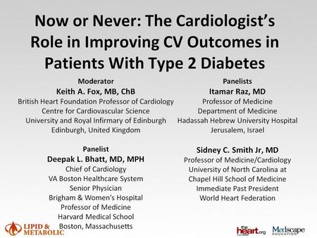 Diabetes and Risk of CV Outcomes