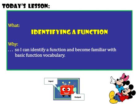 Identifying a Function