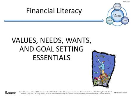 VALUES, NEEDS, WANTS, AND GOAL SETTING ESSENTIALS