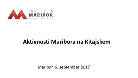 Aktivnosti Maribora na Kitajskem