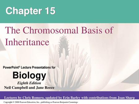 The Chromosomal Basis of Inheritance