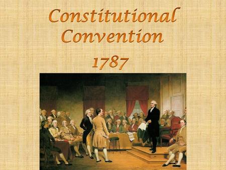 Constitutional Convention 1787.