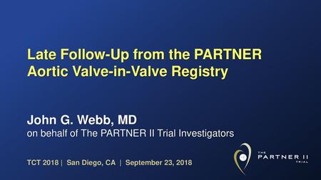 Late Follow-Up from the PARTNER Aortic Valve-in-Valve Registry