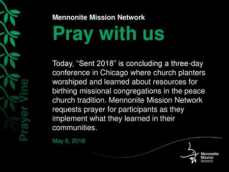 Mennonite Mission Network Pray with us