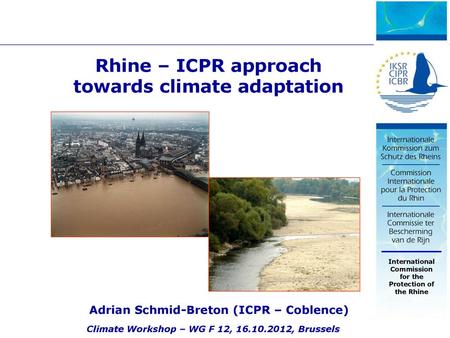 Rhine – ICPR approach towards climate adaptation