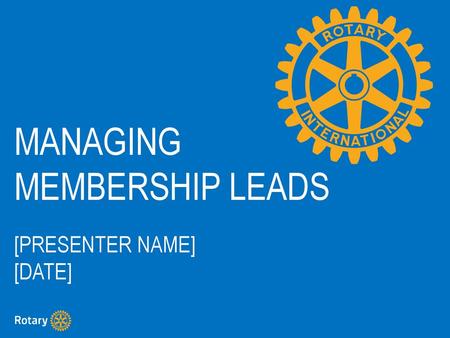 Managing membership leads