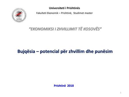 Bujqësia – potencial për zhvillim dhe punësim