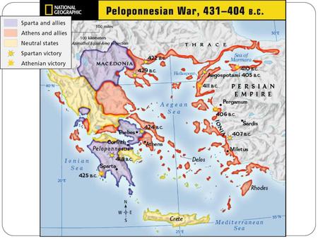 Peloponnesian Wars 432 B.C. to 404 B.C.