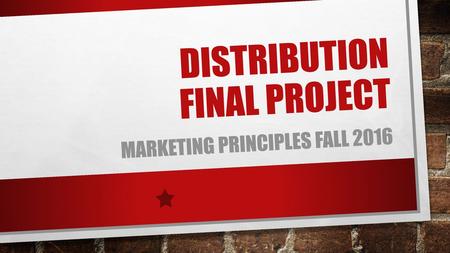 Distribution final project