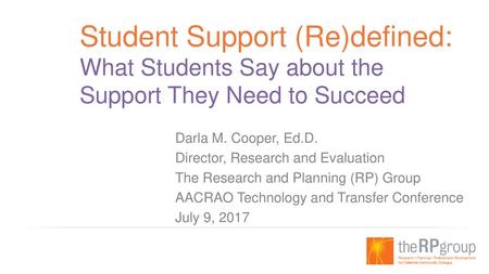 Darla M. Cooper, Ed.D. Director, Research and Evaluation