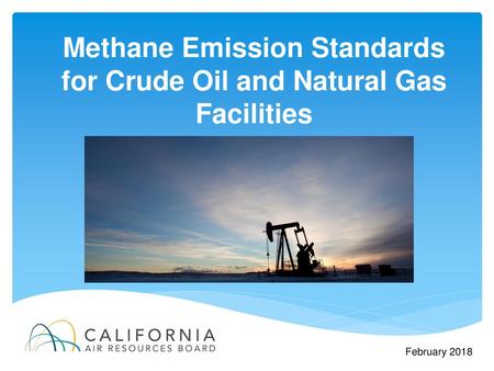 Methane Emission Standards for Crude Oil and Natural Gas Facilities