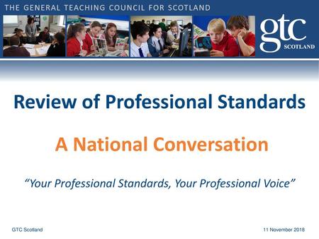 Review of Professional Standards A National Conversation