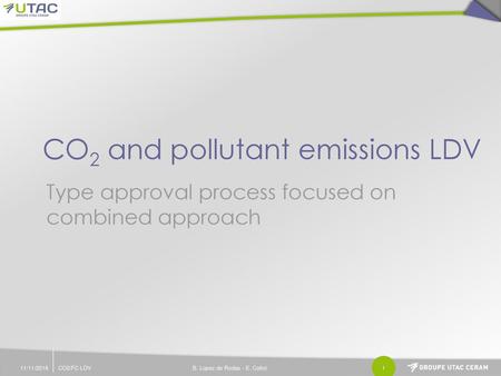 CO2 and pollutant emissions LDV