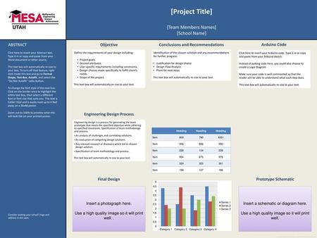 [Project Title] UTAH [Team Members Names] [School Name] ABSTRACT
