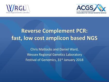 Reverse Complement PCR: fast, low cost amplicon based NGS