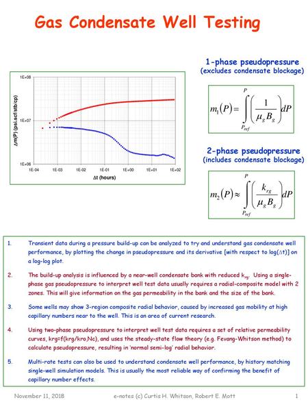 Gas Condensate Well Testing