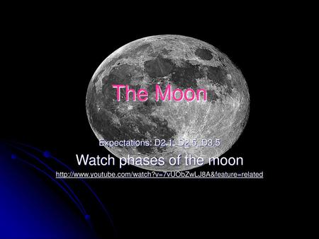 Watch phases of the moon